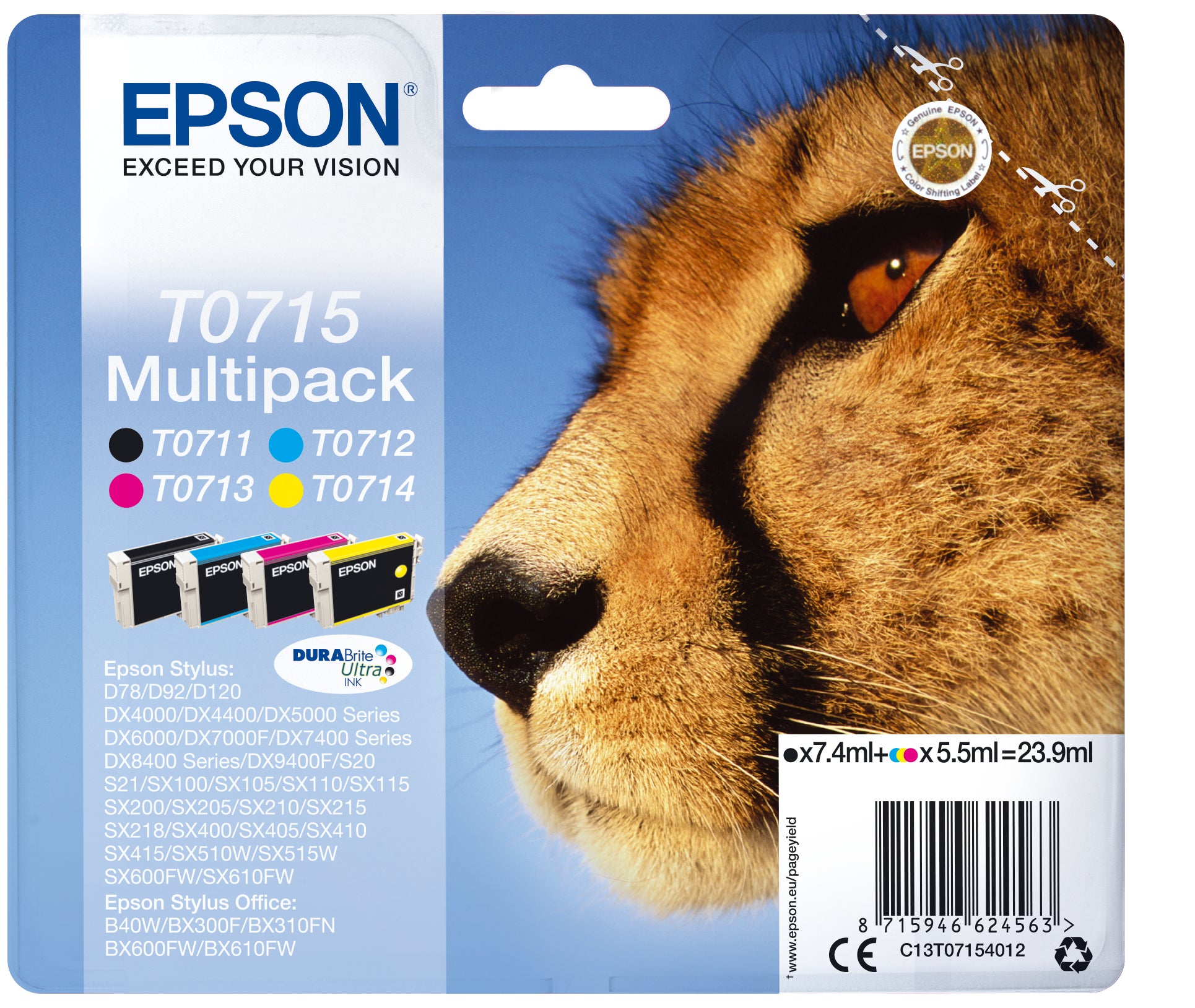 PACK TINTA ORIGINAL EPSON T0715
