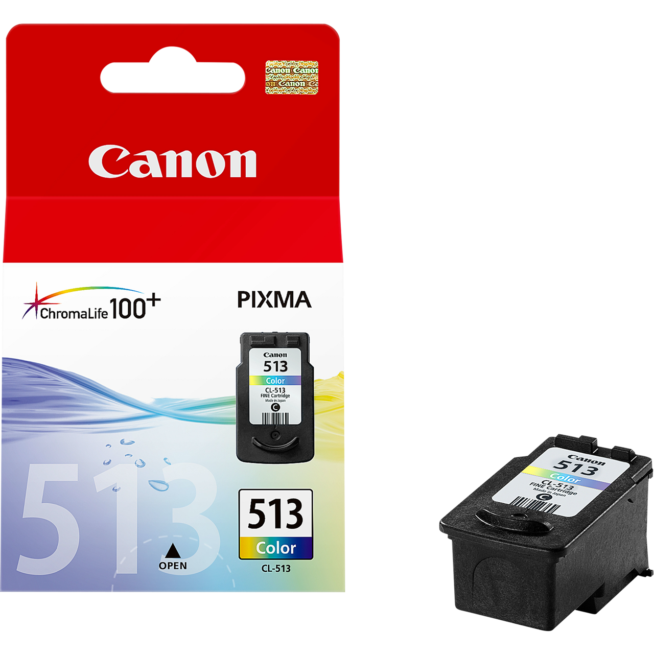TINTA ORIGINAL CANON CL-513 COLOR (~350 COPIAS)