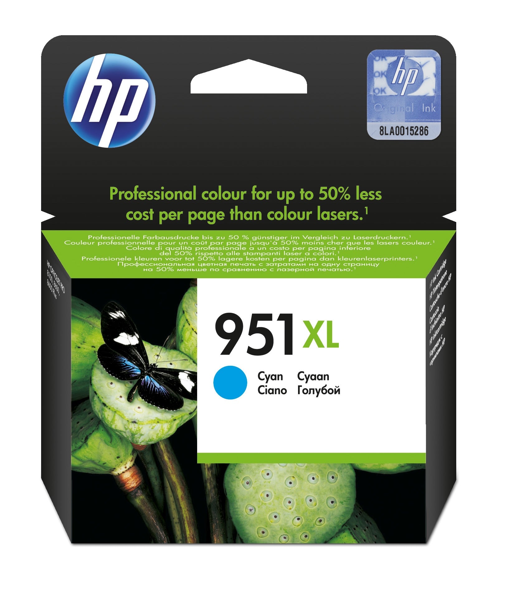TINTA ORIGINAL HP 951XL CIÁN