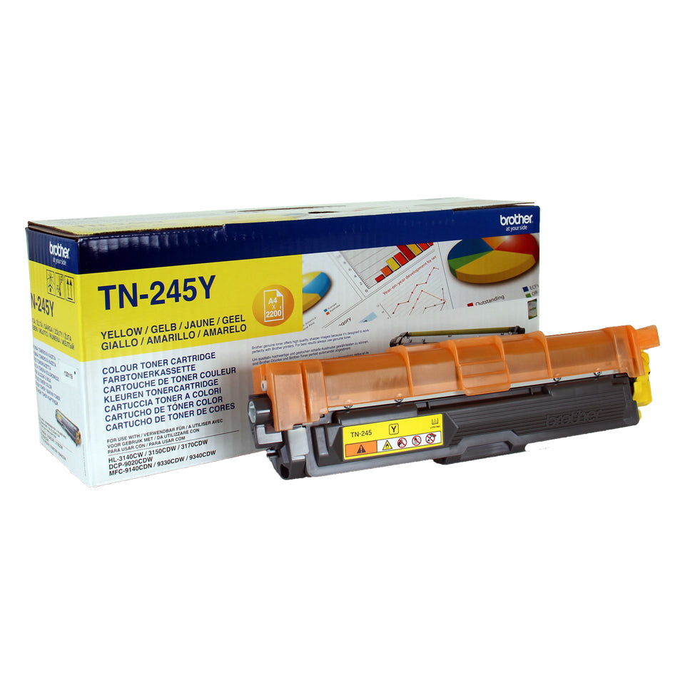 TÓNER ORIGINAL BROTHER TN245Y AMARILLO (2.200 copias)