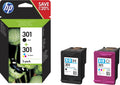 PACK TINTA ORIGINAL HP 301