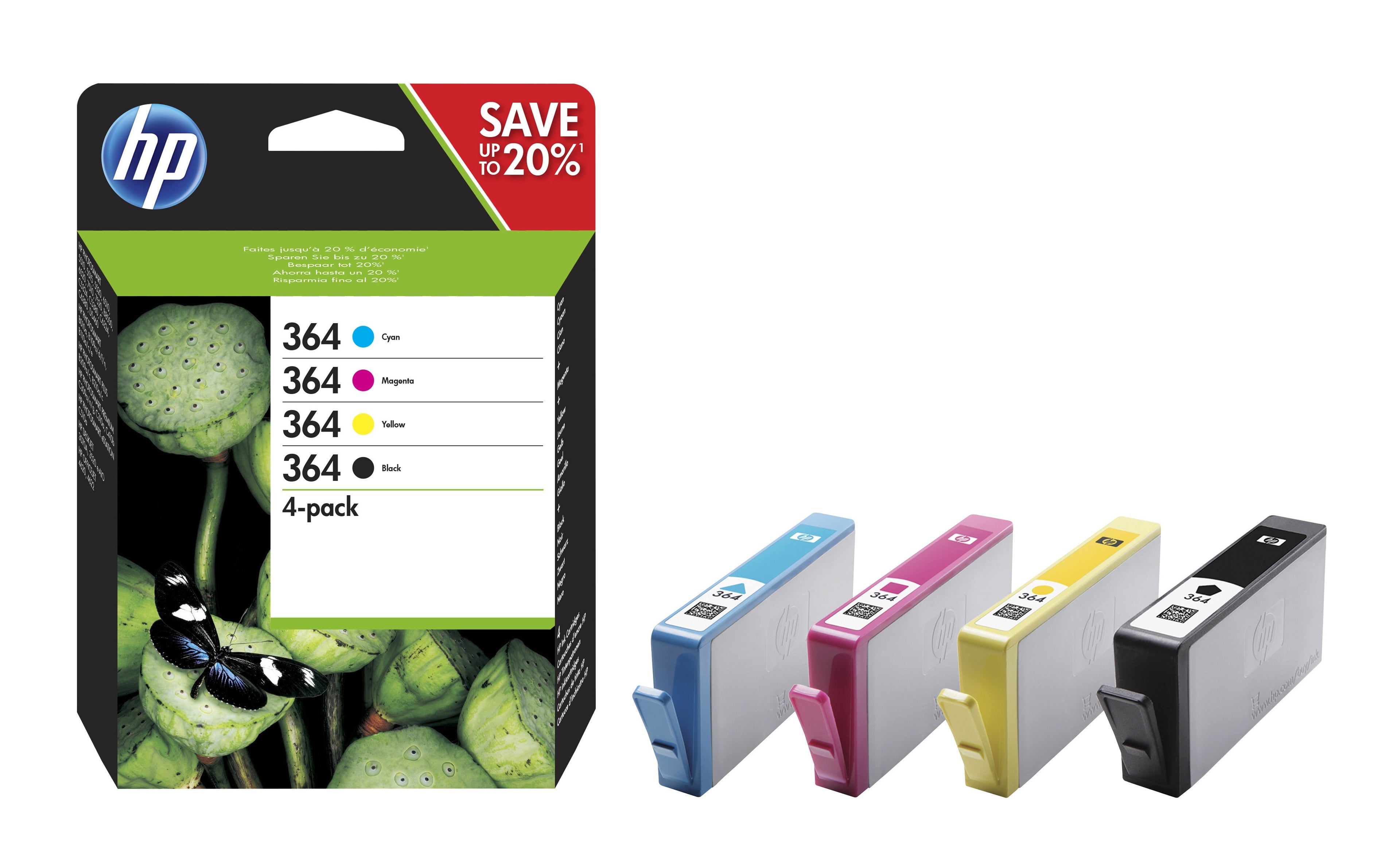 PACK TINTA ORIGINAL HP 364