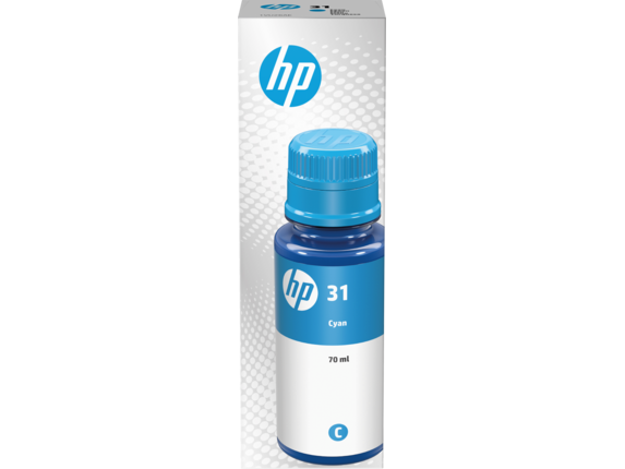 TINTA ORIGINAL HP 31 CIAN