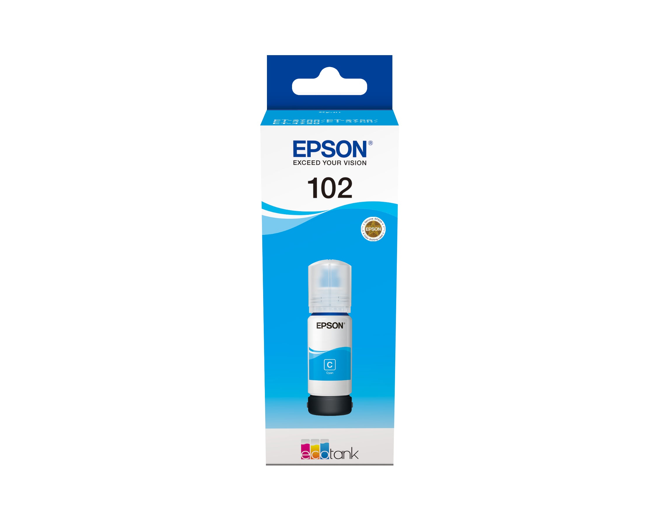 TINTA ORIGINAL EPSON 102 CIÁN