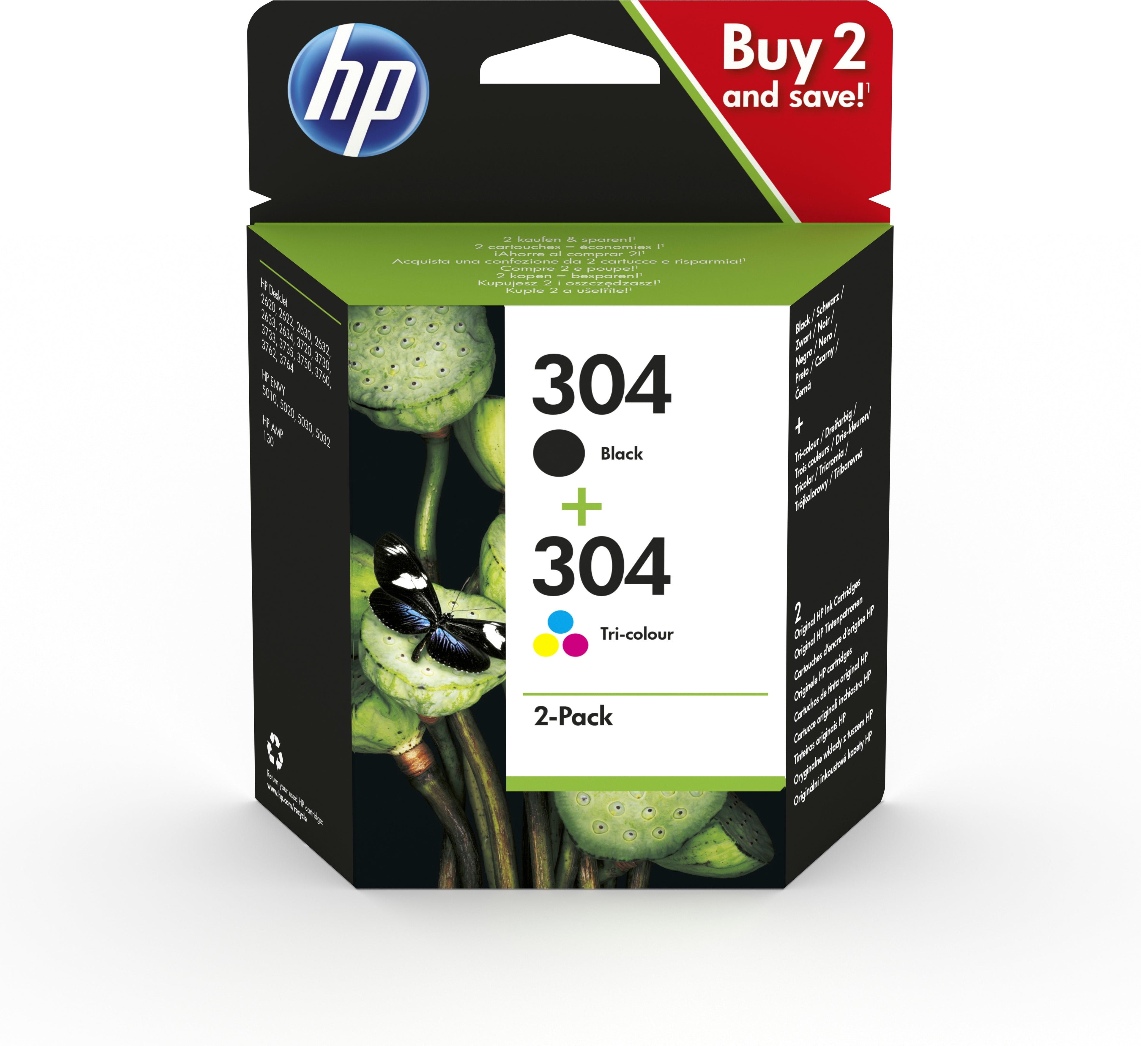 PACK TINTA ORIGINAL HP 304