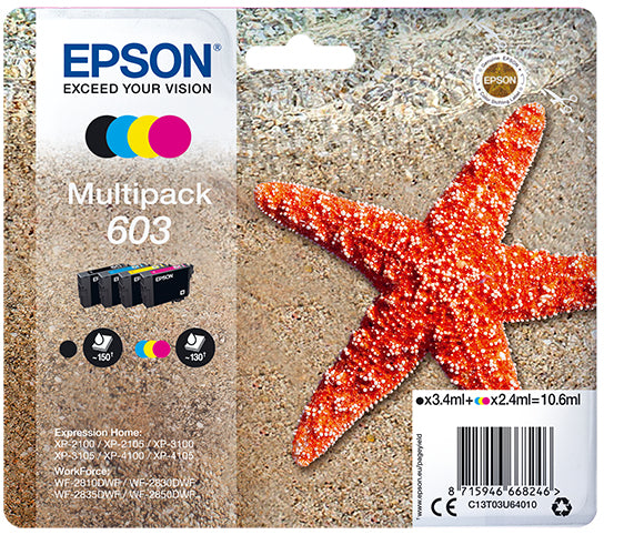 PACK TINTA ORIGINAL EPSON 603