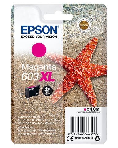 TINTA ORIGINAL EPSON 603XL MAGENTA