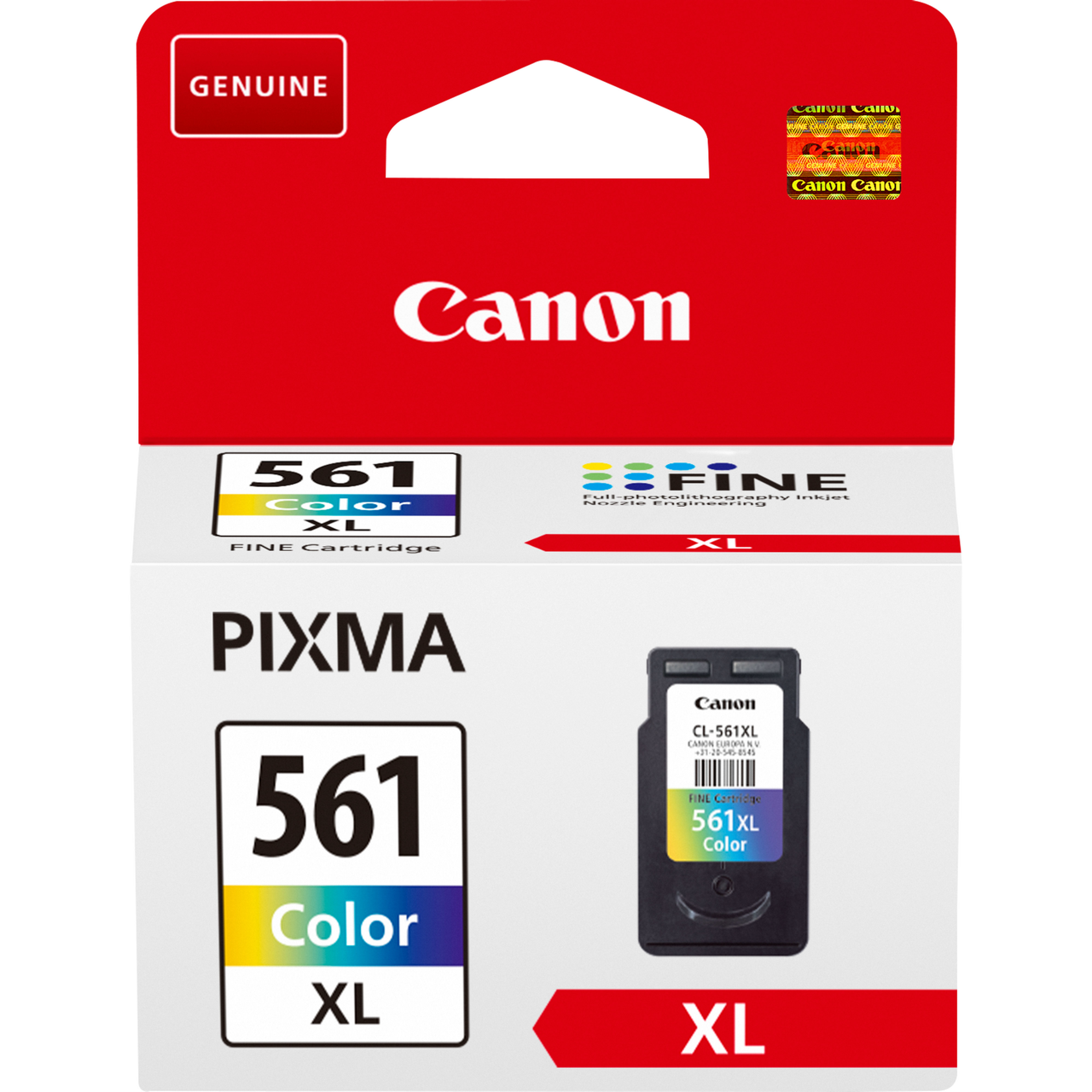 TINTA ORIGINAL CANON CL-561XL COLOR (~300 COPIAS)