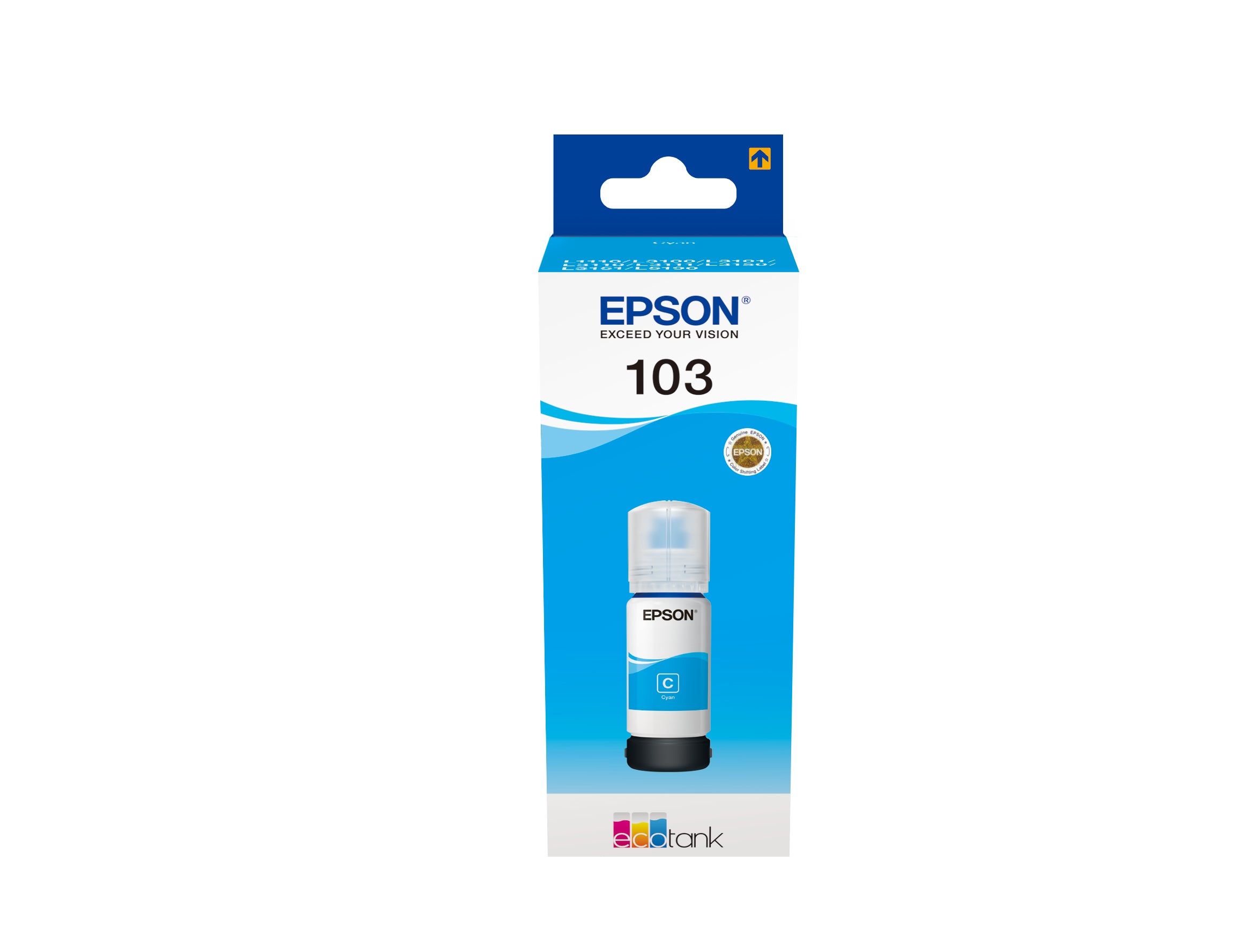 TINTA ORIGINAL EPSON 103 CIÁN