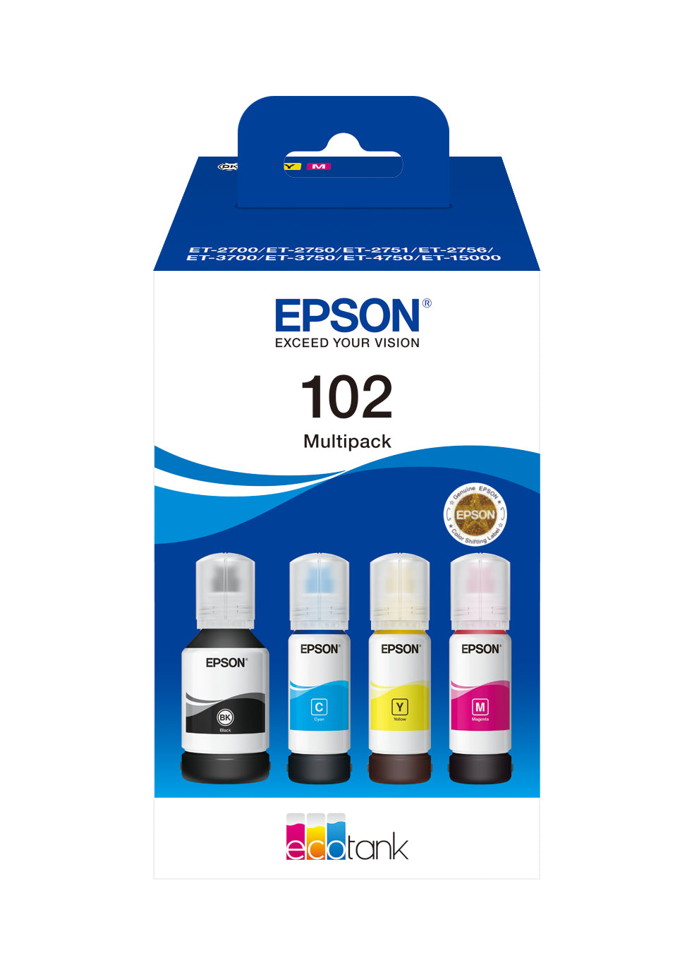 PACK TINTA ORIGINAL EPSON 102