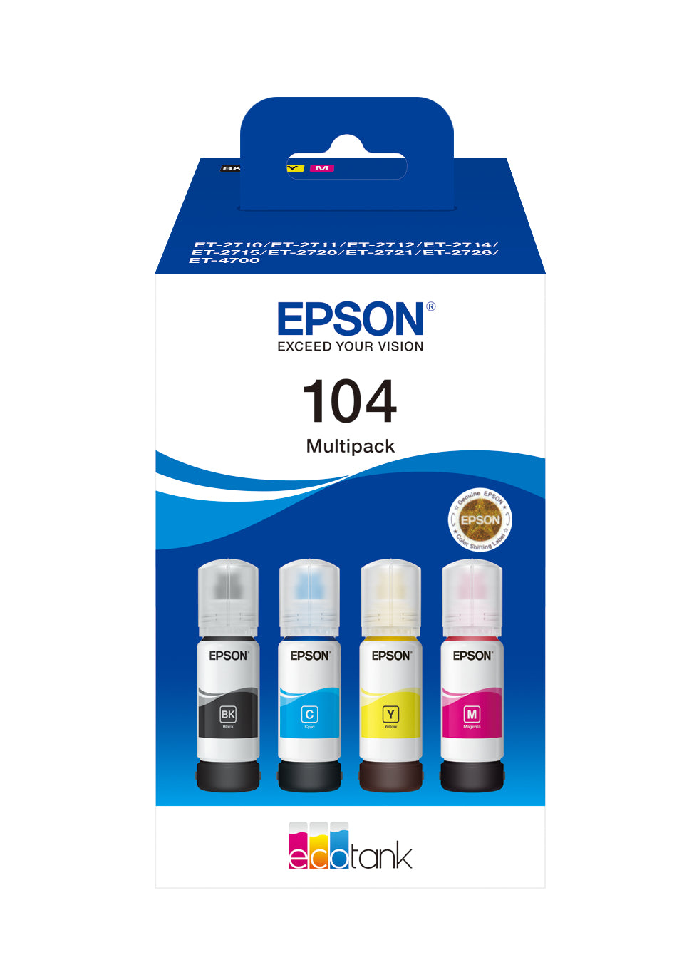 PACK TINTA ORIGINAL EPSON 104