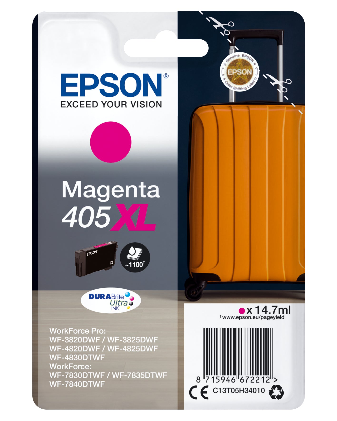 TINTA ORIGINAL EPSON 405XL MAGENTA