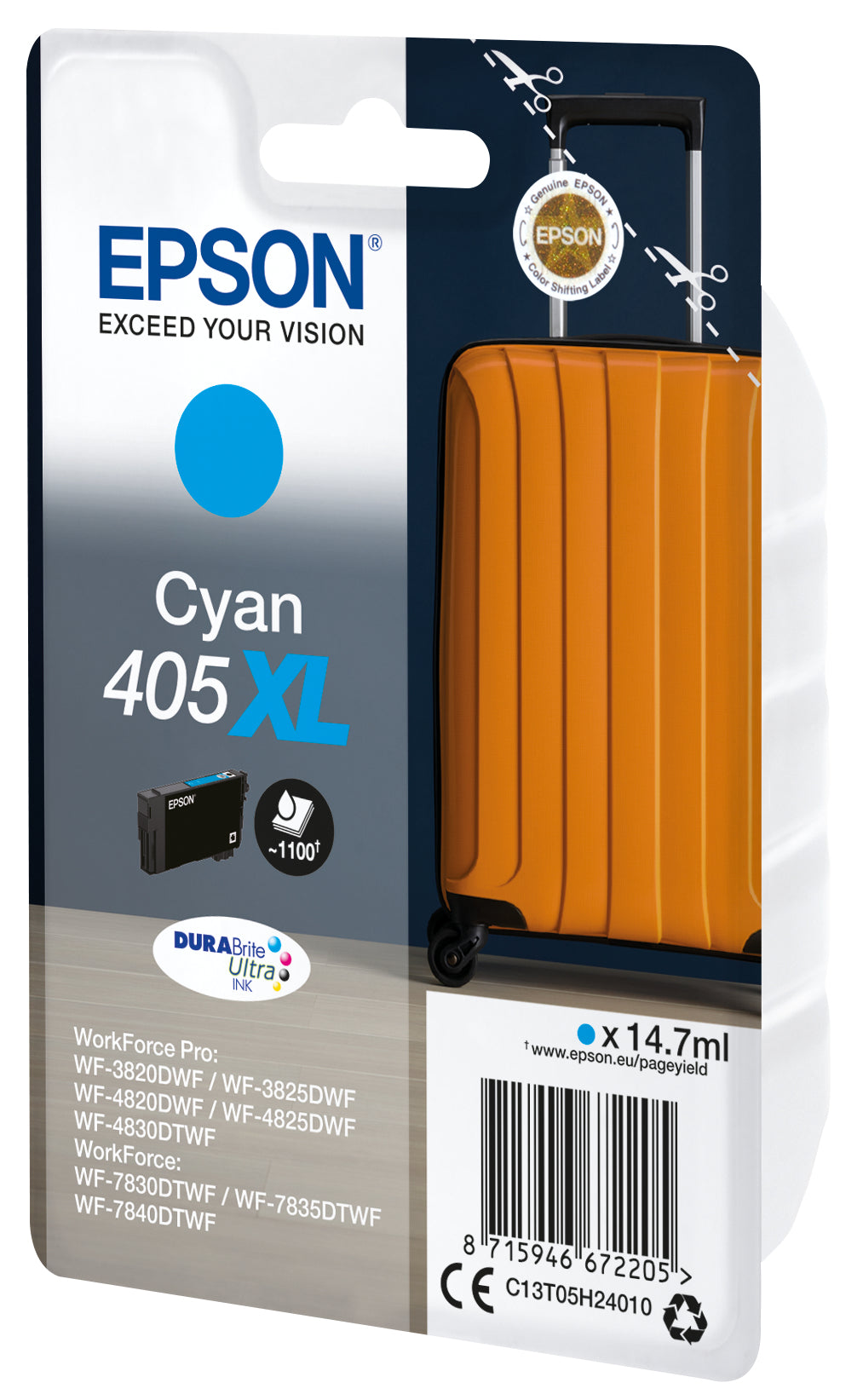 TINTA ORIGINAL EPSON 405XL CIÁN