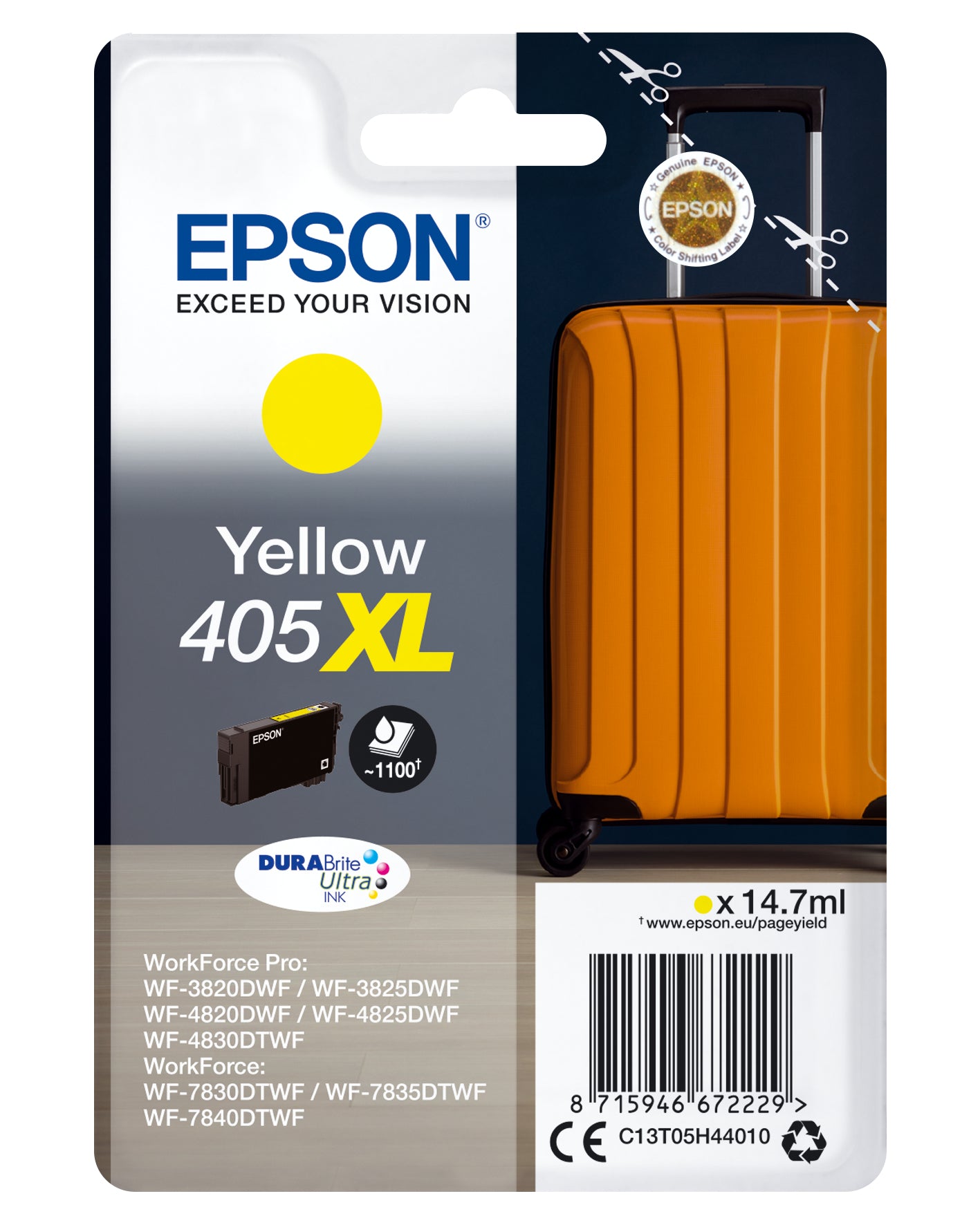 TINTA ORIGINAL EPSON 405XL AMARILLO