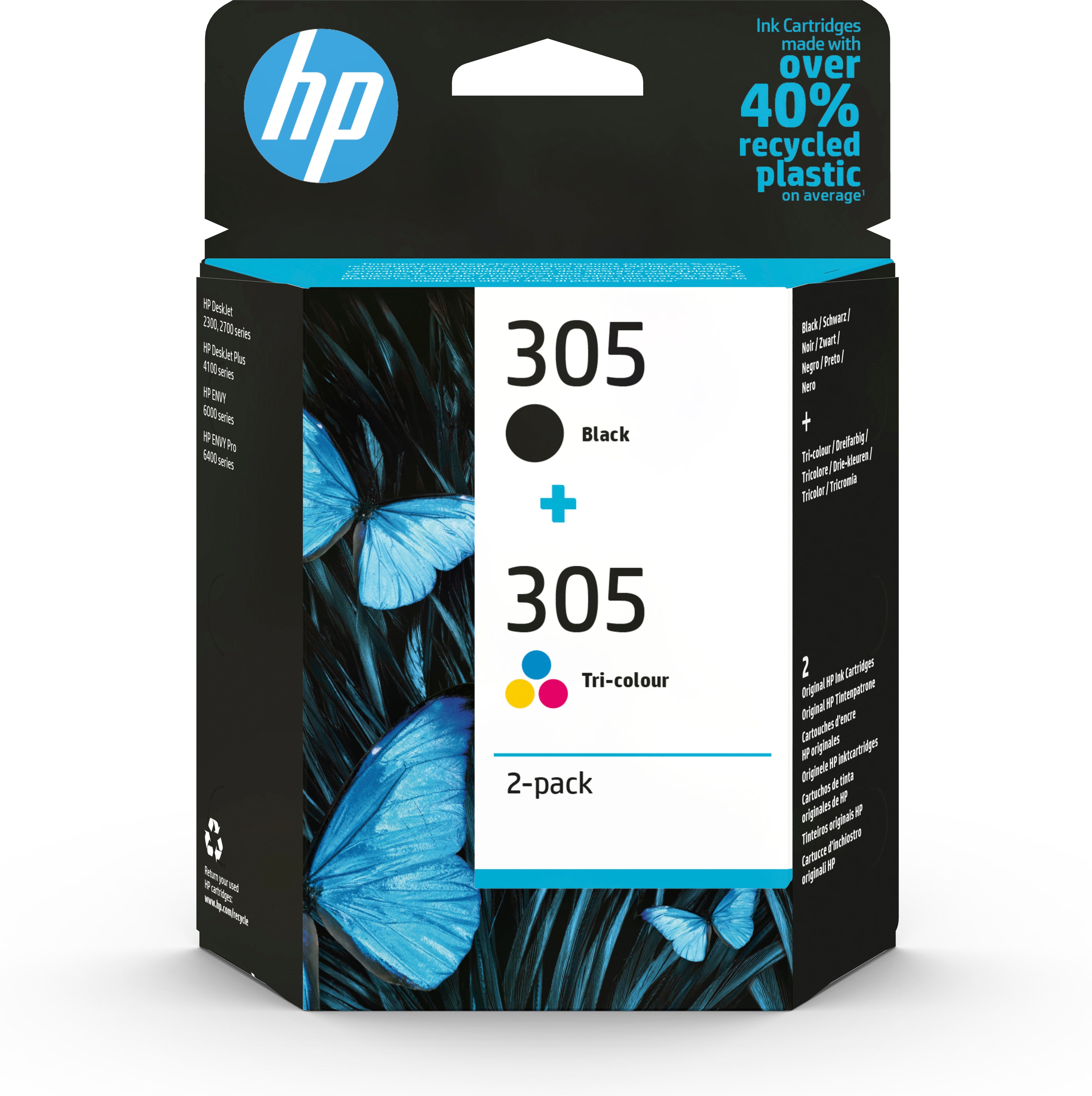 PACK TINTA ORIGINAL HP 305