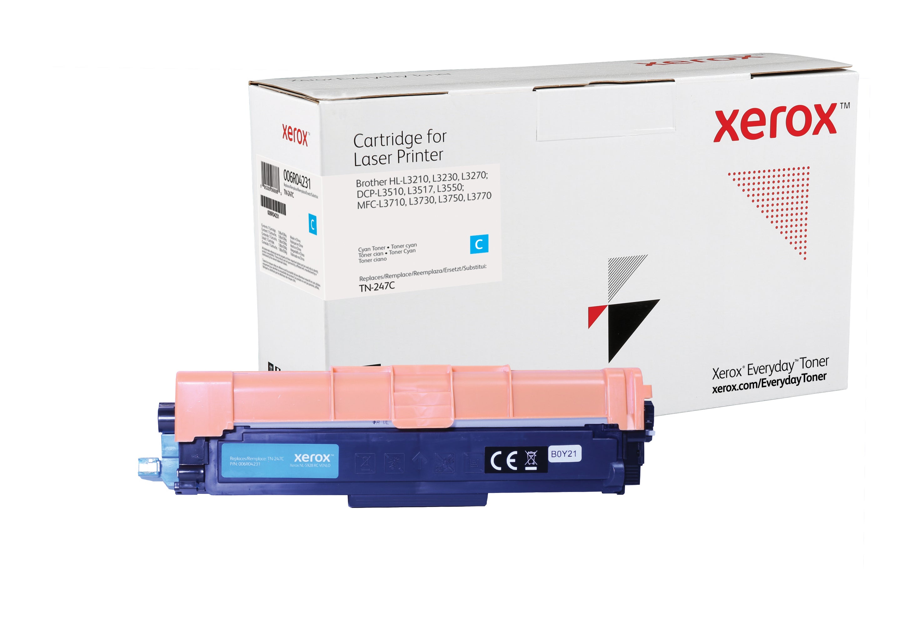 TÓNER COMPATIBLE BROTHER TN-247C CIAN (2.300 COPIAS) Calidad Xerox Everyday