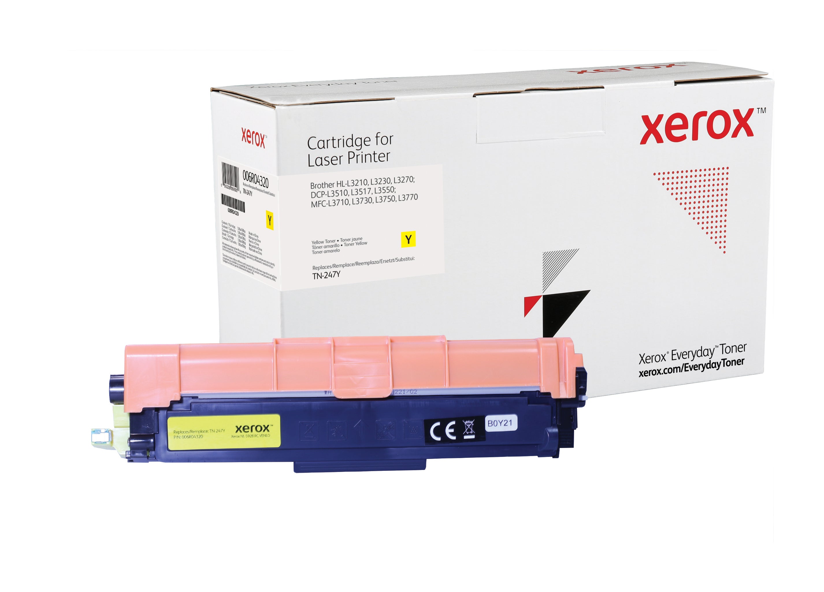 TÓNER COMPATIBLE BROTHER TN-247Y AMARILLO (2.300 COPIAS) Calidad Xerox Everyday