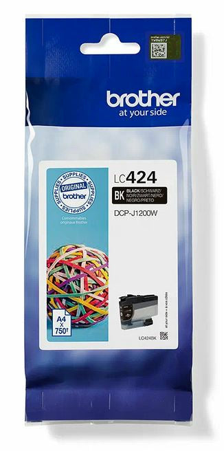 TINTA ORIGINAL BROTHER LC424BK NEGRO