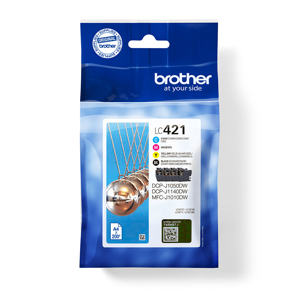 PACK TINTA ORIGINAL BROTHER LC421