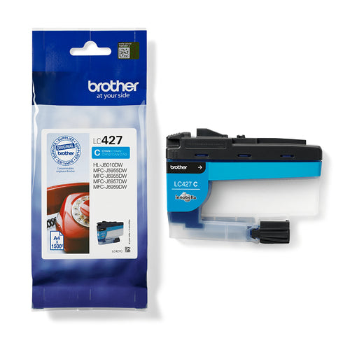 TINTA BROTHER ORIGINAL LC427C CIAN (1.500 copias aprox.)