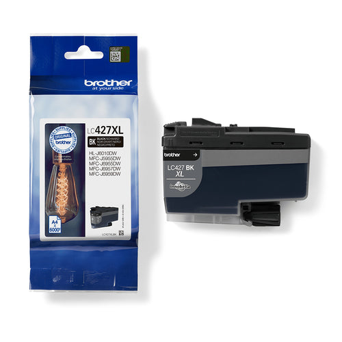 TINTA BROTHER ORIGINAL LC427XLBK NEGRA (6.000 copias aprox.)