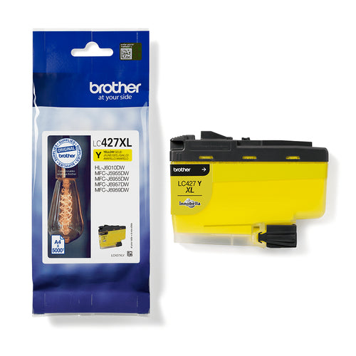 TINTA BROTHER ORIGINAL LC427XLY AMARILLA (5.000 copias aprox.)