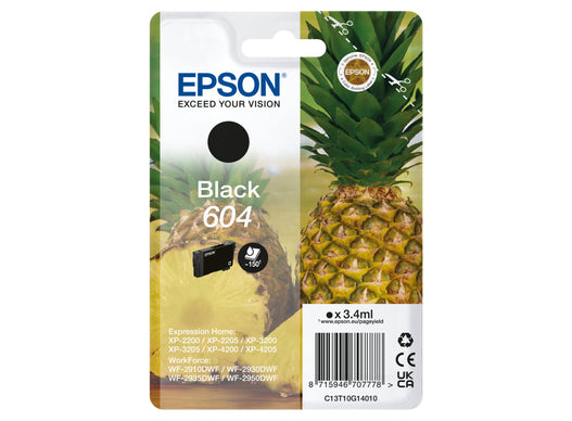 TINTA ORIGINAL EPSON 604 NEGRO