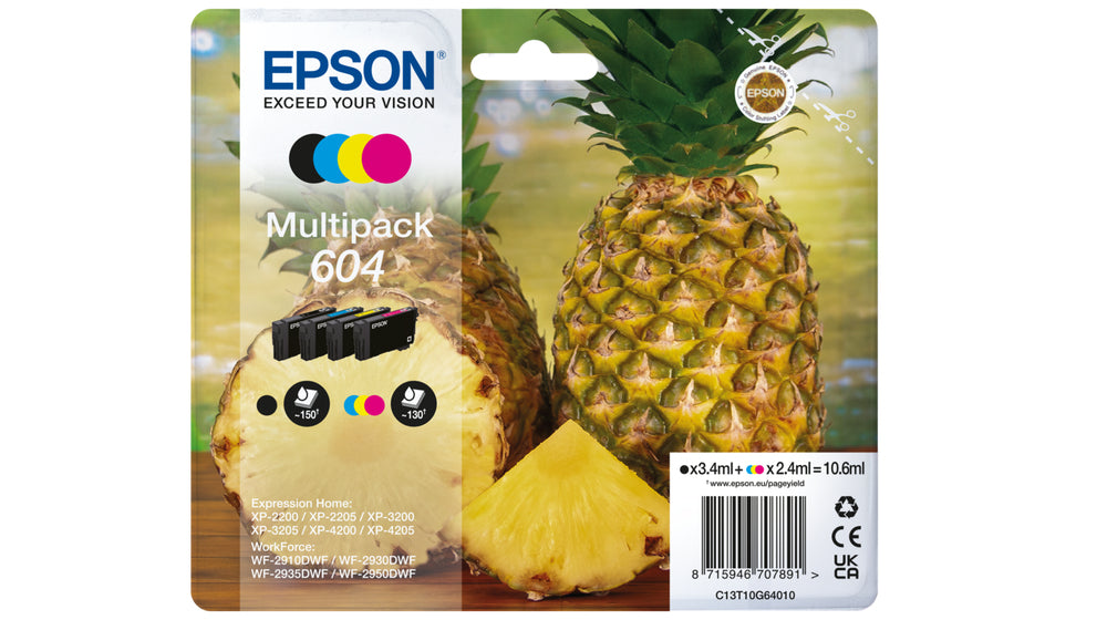 PACK TINTA ORIGINAL EPSON 604