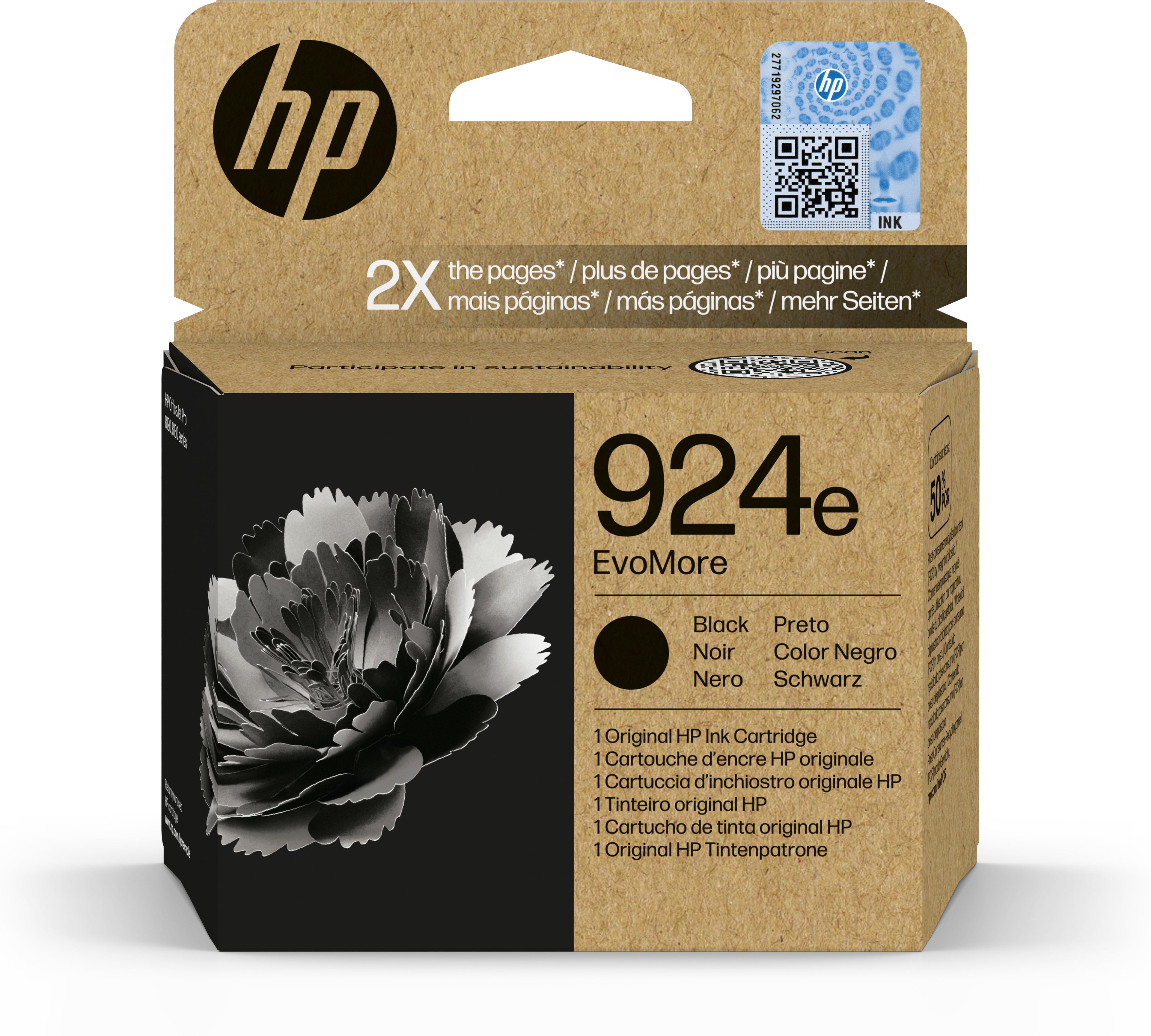 TINTA ORIGINAL HP 924e NEGRO
