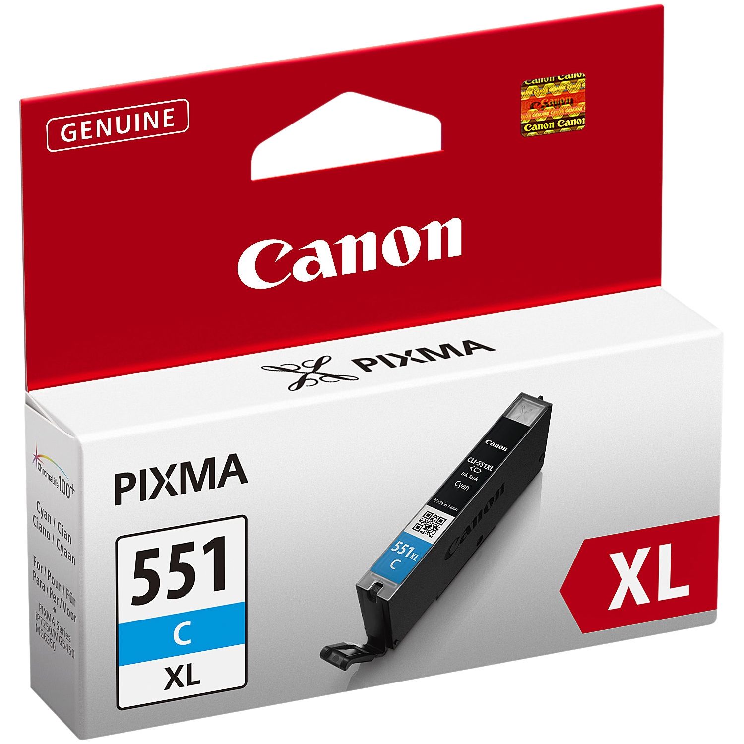 Canon-cli-551XL-cian-tinta-original