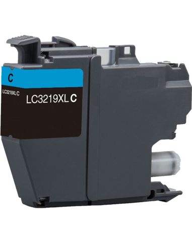 TINTA COMPATIBLE BROTHER LC3219 CIÁN