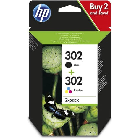 PACK TINTA ORIGINAL HP 302