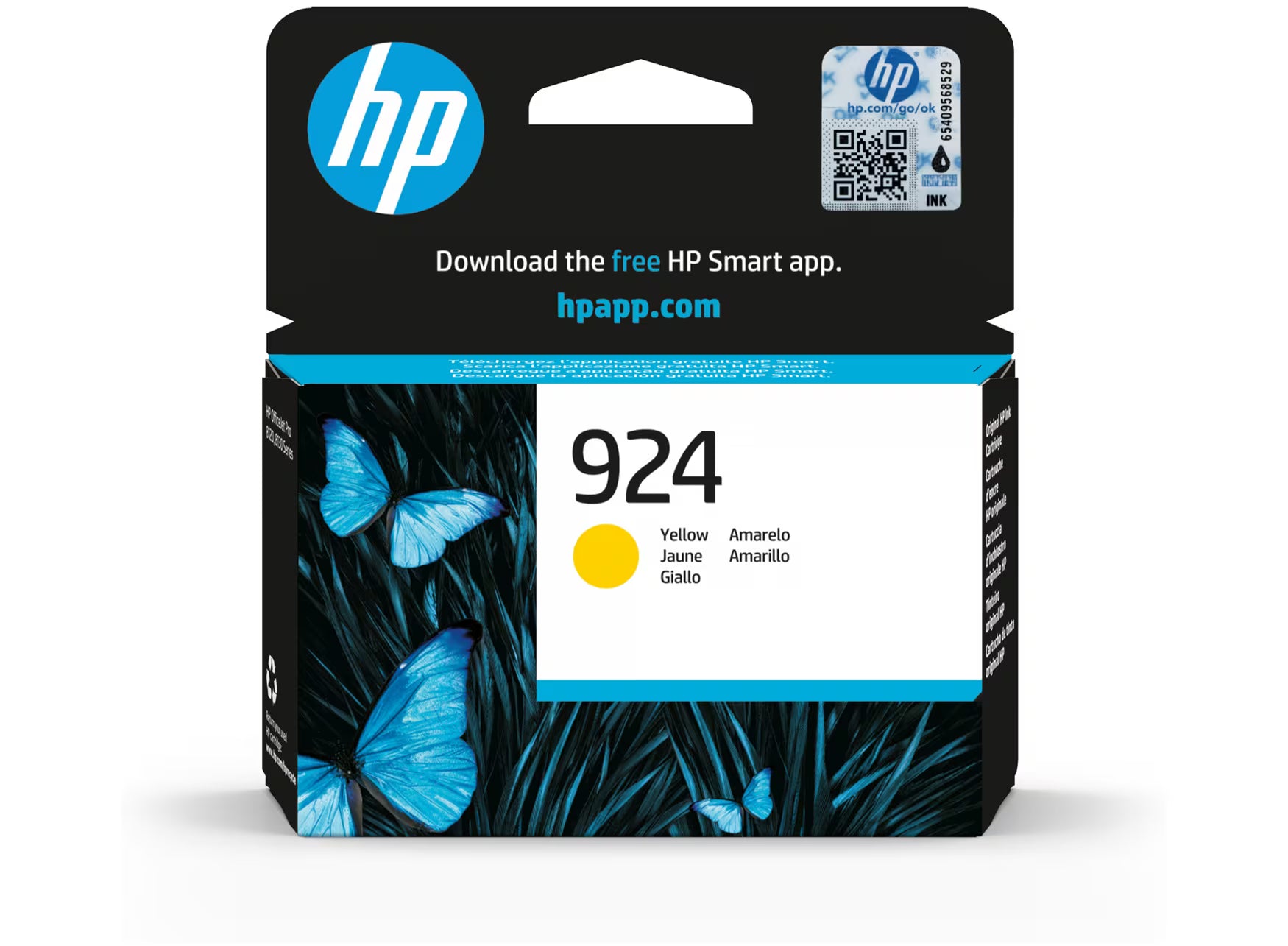TINTA ORIGINAL HP 924 AMARILLO