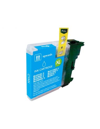 TINTA COMPATIBLE BROTHER LC985/ LC1100 CIAN