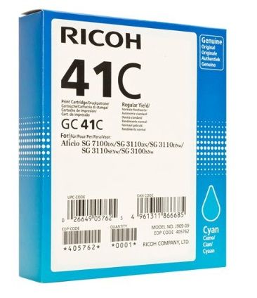 Ricoh-GC-41C-cian-tinta-original