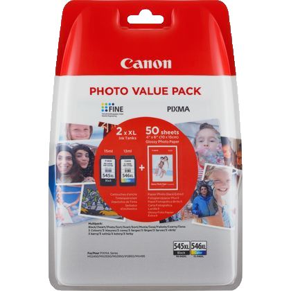 Canon-pg-545Xl/cl-546Xl-pack-tinta-original