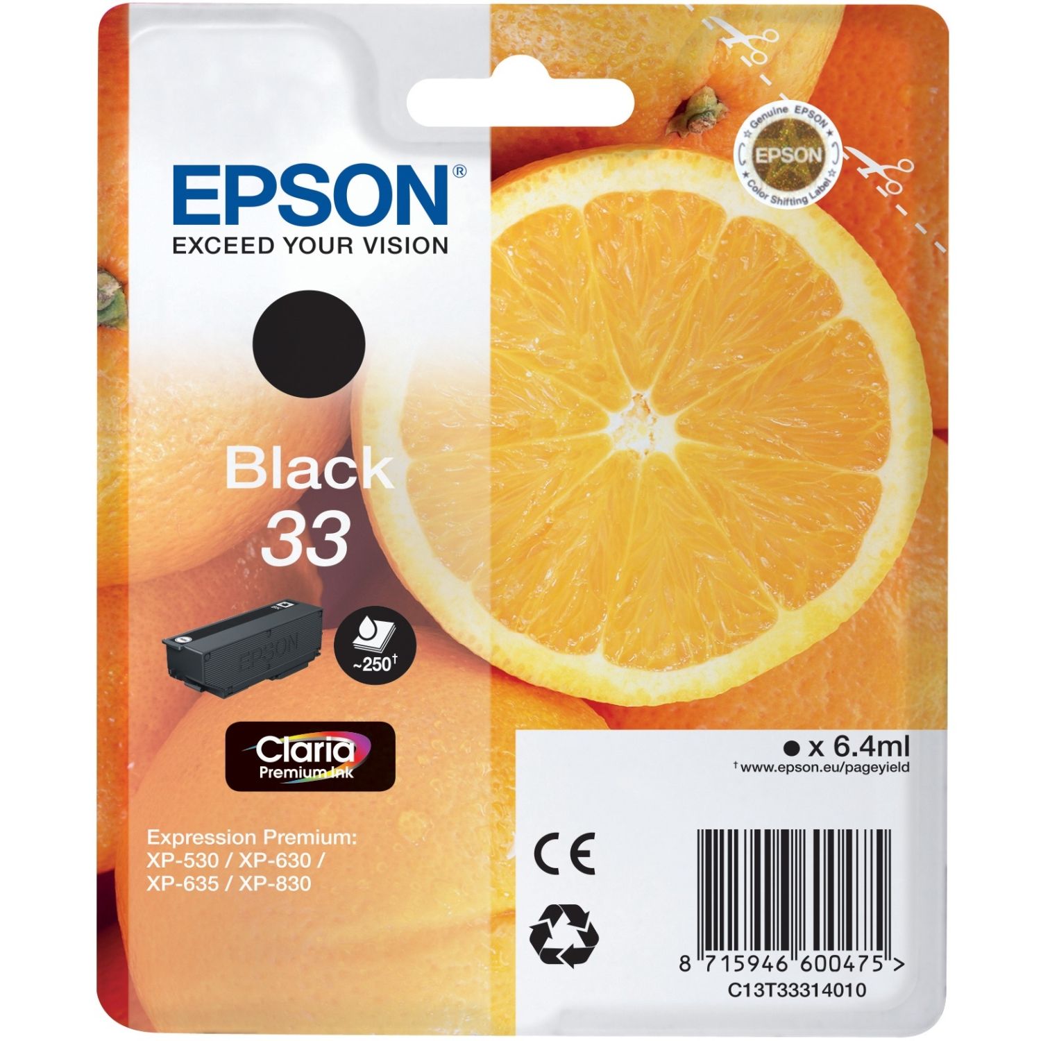 Epson-33-negro-tinta-original
